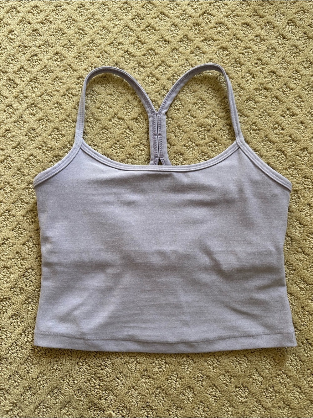 Beyond Yoga Women's Lavender Racerback Cropped Tank, Size XS